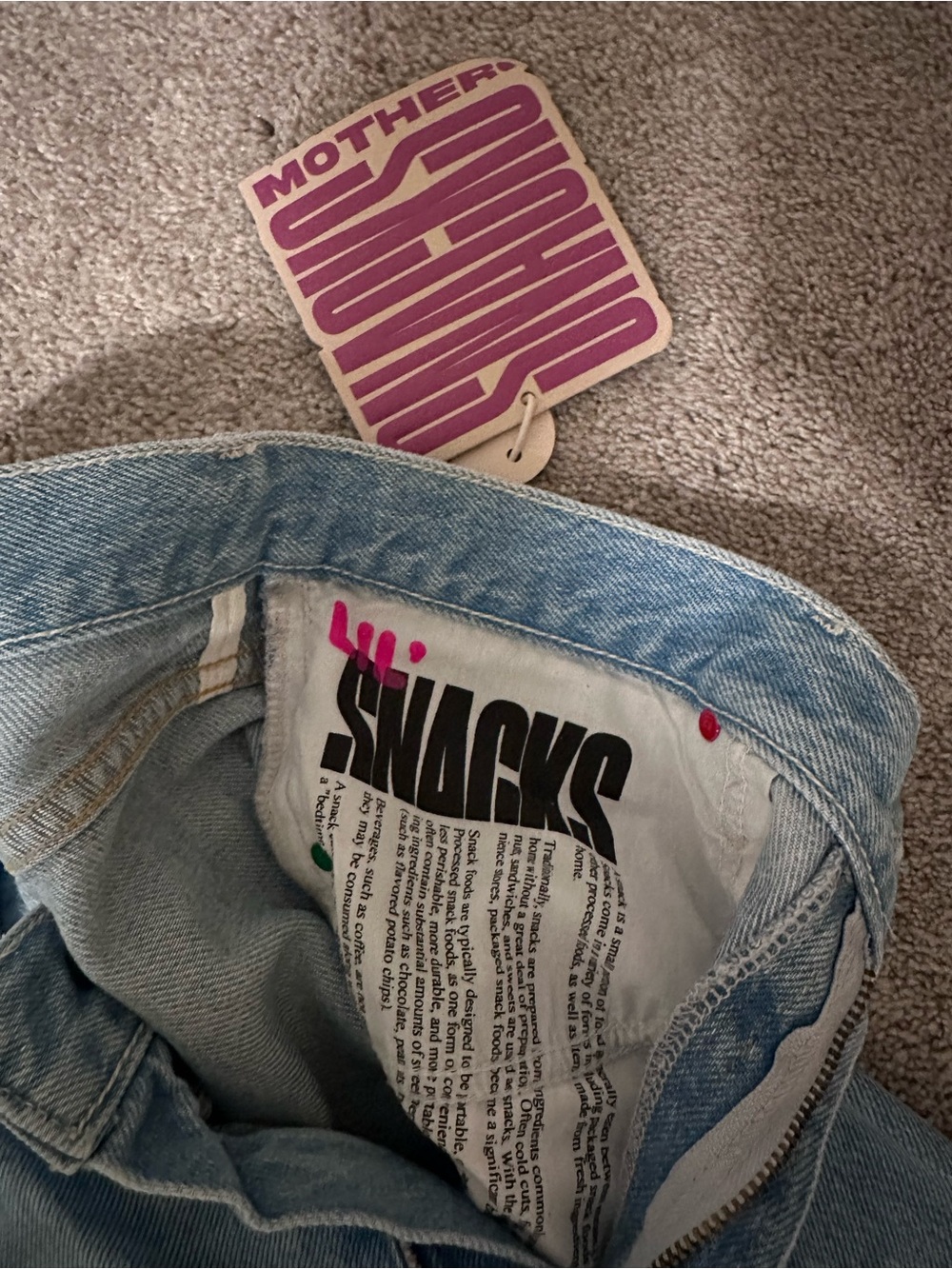 Mother Women's Petite Lil Lemon Twist Sneak Jeans in Munchies - Picture 3 of 11